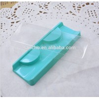 custom empty eyelash plastic packaging box