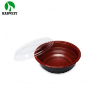 Custom delivery dispos hot soup 1000ml plastic red bowl box food